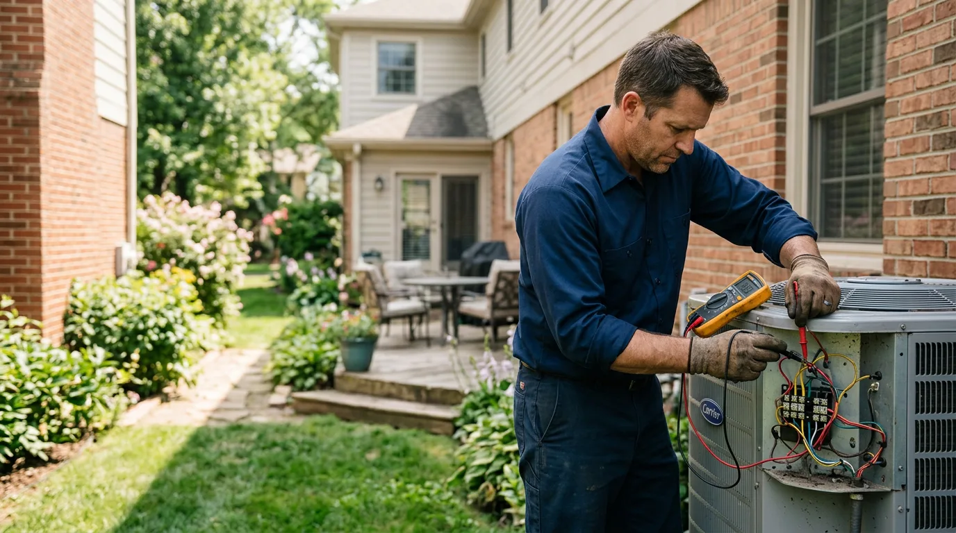 HVAC technician working near Tuxedo Park, NY
